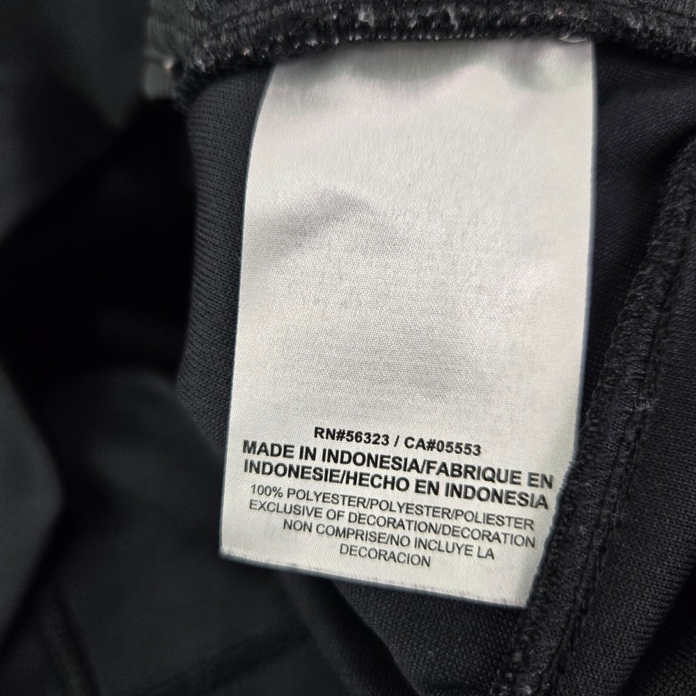 Nike Women Jacket Large Black Track Logo Swoosh Embroidered Pockets‎ Full Zip - Picture 11 of 12